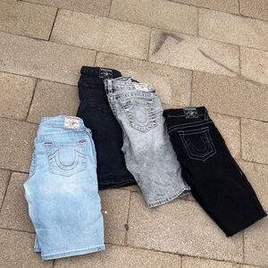 True Religion Denim Collection - Light Blue, Gray, Black